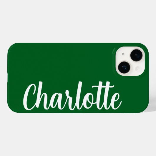 Gepersonaliseerd naam Stijlvol Modern Minimal Donk Case-Mate iPhone Case (Achterkant (horizontaal))