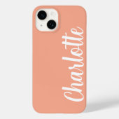 Gepersonaliseerd naam Stijlvolle moderne Minimal P Case-Mate iPhone Case (Achterkant)