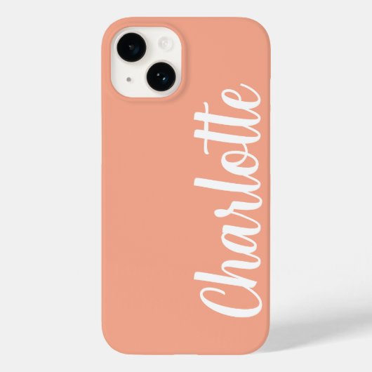 Gepersonaliseerd naam Stijlvolle moderne Minimal P Case-Mate iPhone Case (Achterkant)