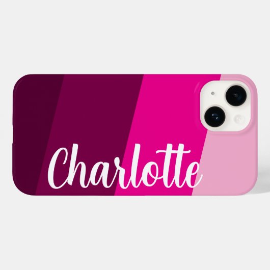 Gepersonaliseerd naam Stijlvolle moderne minimalis Case-Mate iPhone Case (Achterkant (horizontaal))