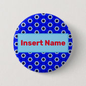 Gepersonaliseerd Naam Tag Pin Button (Voorkant)