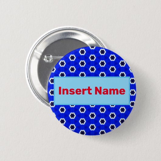 Gepersonaliseerd Naam Tag Pin Button (Voorkant /achterkant)