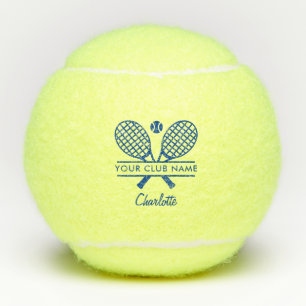 Gepersonaliseerd naam tennisclub schrift tennisballen