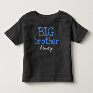 Gepersonaliseerd Naam toevoegen Blauwe Tekst BIG B Kinder Shirts