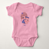 Gepersonaliseerd, naam van de baby      romper (Voorkant)