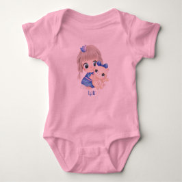 Gepersonaliseerd, naam van de baby      romper