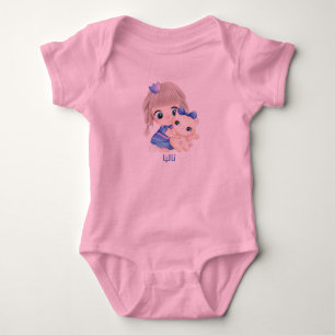 Gepersonaliseerd, naam van de baby romper