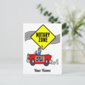 Gepersonaliseerd naam van de rode sportwagen van d briefkaart (Staand voorkant)