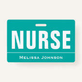 Gepersonaliseerd naam Verpleegkundige Badge (Achterkant)