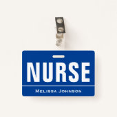 Gepersonaliseerd naam Verpleegkundige Badge (Voorkant met clip)