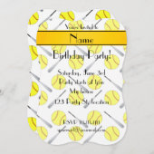 Gepersonaliseerd naam wit softbalpatroon kaart (Voorkant / Achterkant)