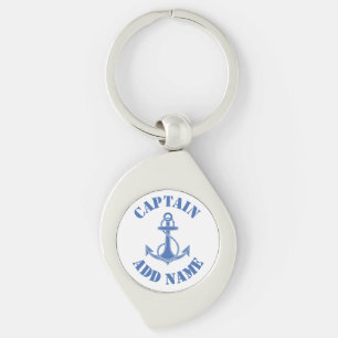 Gepersonaliseerd naamanker van de kapitein sleutelhanger
