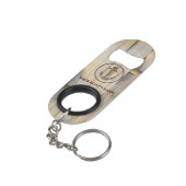 Gepersonaliseerd naamanker van uw boot mini flessenopener (Achterkant Gekanteld)