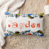 Gepersonaliseerd naammonogram voor Jayden/Boys Lum Kussen (Deken)