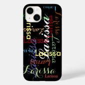 Gepersonaliseerd naampatroon voor haar Case-Mate iPhone case (Achterkant)