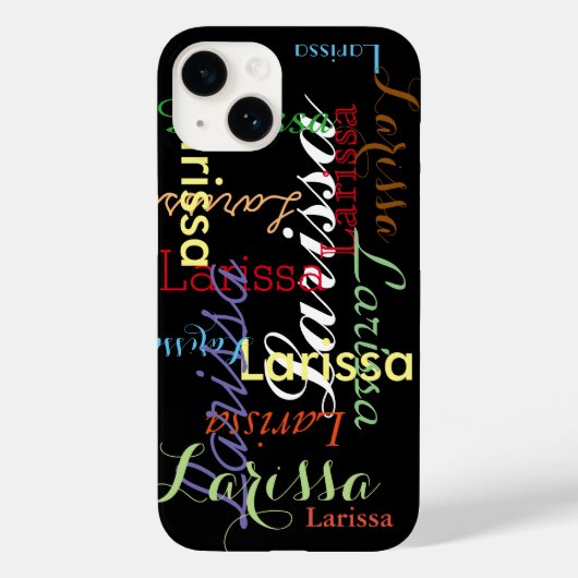 Gepersonaliseerd naampatroon voor haar Case-Mate iPhone case (Achterkant)