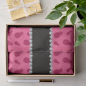 Gepersonaliseerd naampineappelpatroon roze tissuepapier (Geschenk)