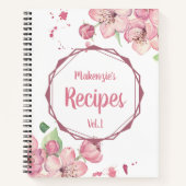 Gepersonaliseerd naamrecept notitieboek (Voorkant)