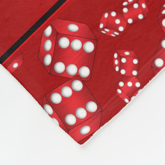 Gepersonaliseerd naamrood-doekpatroon fleece deken (Hoek)