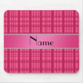 Gepersonaliseerd naamroze vlechtvormig patroon muismat (Voorkant)