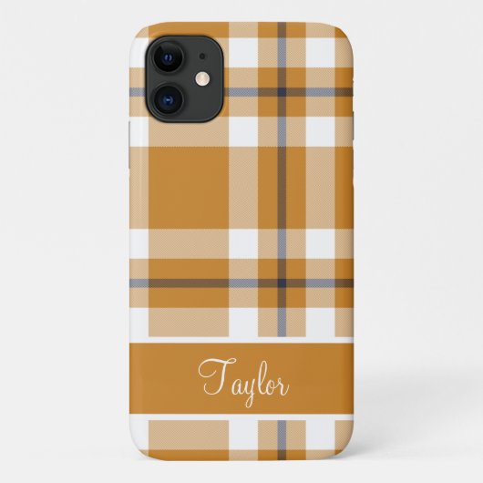 Gepersonaliseerd najaar Tartan Pset Patroon Case-Mate iPhone Case (Achterkant)