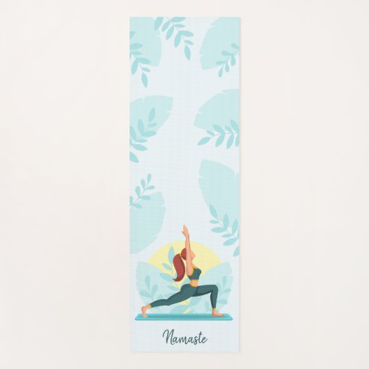 Gepersonaliseerd Namaste Design - Custom Fitness & Yogamat (Voorkant)