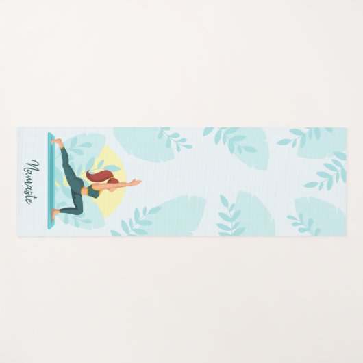 Gepersonaliseerd Namaste Design - Custom Fitness & Yogamat (Voorkant (horizontaal))