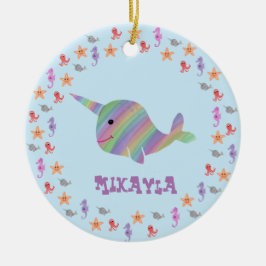 Gepersonaliseerd Narhwal Ornament