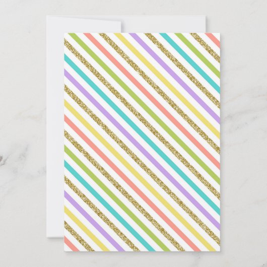 Gepersonaliseerd Narwhal met Baby shower Unisex Kaart (Achterkant)