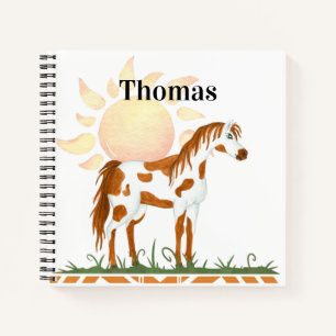 Gepersonaliseerd Native American Spiral voor kinde Notitieboek