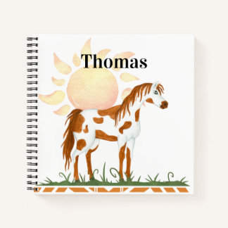 Gepersonaliseerd Native American Spiral voor kinde Notitieboek