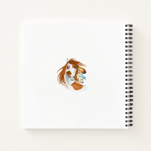 Gepersonaliseerd Native American Spiral voor kinde Notitieboek (Achterkant)
