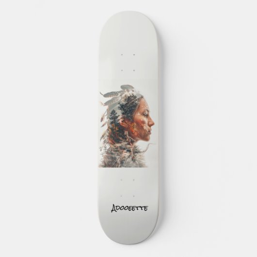 Gepersonaliseerd Native Amerikaans Skateboard (Voorkant)