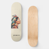Gepersonaliseerd Native Amerikaans Skateboard (Voorkant)