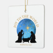 Gepersonaliseerd | Nativiteit | Kerstmis Keramisch Ornament (Links)