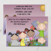 Gepersonaliseerd Natuur van meisjes Kaart (Voorkant / Achterkant)