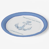Gepersonaliseerd Nautical Anchor Papieren Bordje (Gekanteld)