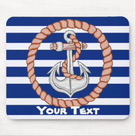 Gepersonaliseerd nautisch anker 1 Muismat