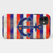 gepersonaliseerd nautisch anker Case-Mate iPhone case (Achterkant (horizontaal))