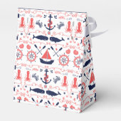 Gepersonaliseerd Nautisch Baby shower Favor Door P Bedankdoosjes (Achterkant)