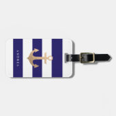 Gepersonaliseerd | Nautisch Bagagelabel van de zee (Voorkant horizontaal)
