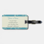 Gepersonaliseerd nautisch zeilboot Bagagelabel (Achterkant horizontaal)