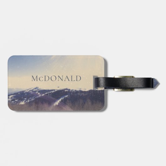 Gepersonaliseerd Neem me mee naar het Bergen Bagag Bagagelabel (Achterkant horizontaal)