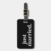 Gepersonaliseerd net getrouwd Bagagelabel (Voorkant verticaal)