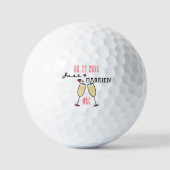 Gepersonaliseerd net getrouwd golfballen (Voorkant)