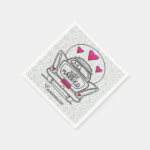 Gepersonaliseerd Net getrouwd Honeymoon Car Napkin Servet (Hoek)