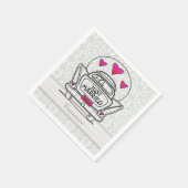 Gepersonaliseerd Net getrouwd Honeymoon Car Napkin Servetten (Hoek)