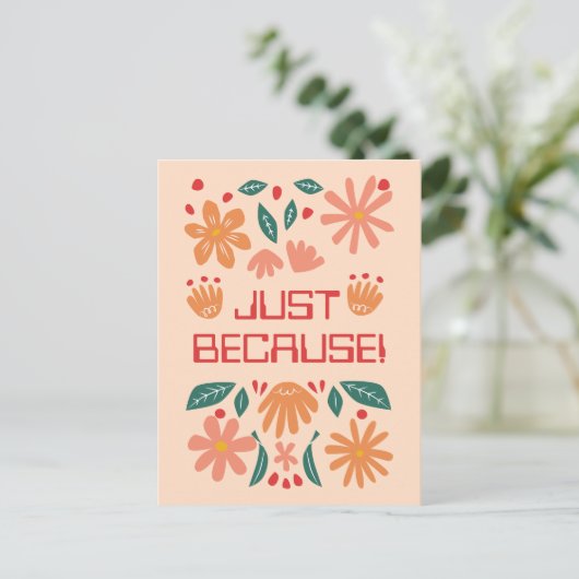 GEPERSONALISEERD NET OMDAT WENSKAART BRIEFKAART (Staand voorkant)