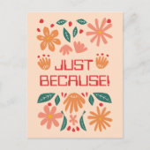 GEPERSONALISEERD NET OMDAT WENSKAART BRIEFKAART (Voorkant)