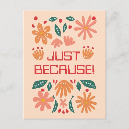 GEPERSONALISEERD NET OMDAT WENSKAART BRIEFKAART (Voorkant)